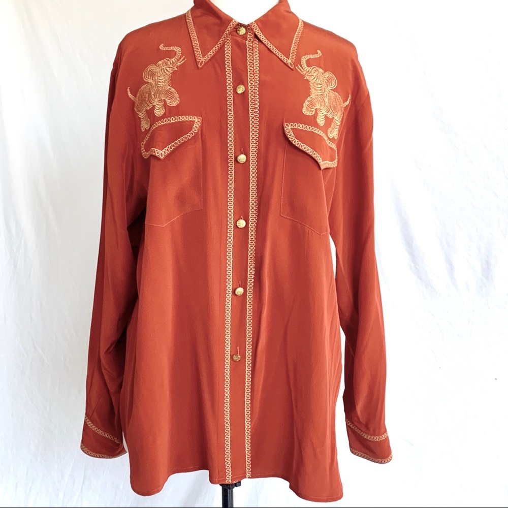 Vintage Bob Mackie Silk Blouse